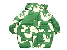 Mini Rodini winter jacket puffer swan green